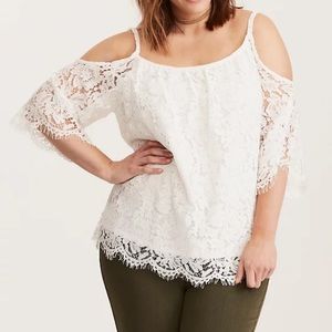 White lace top